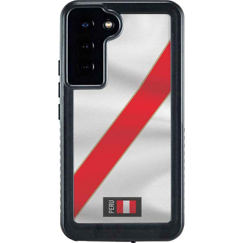 Peru Soccer Flag Galaxy S23 Plus Waterproof Case